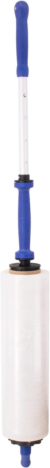 Stretch Wrap Dispenser, Aluminum, Handles 18" Rolls of Film