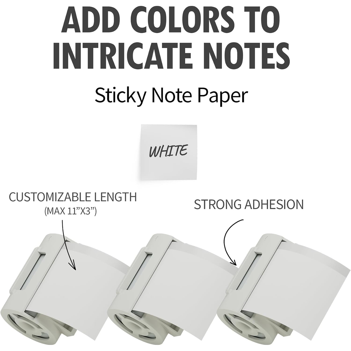 MANGOSLAB Nemonic Sticky Note Cartridge | White (3 ea)