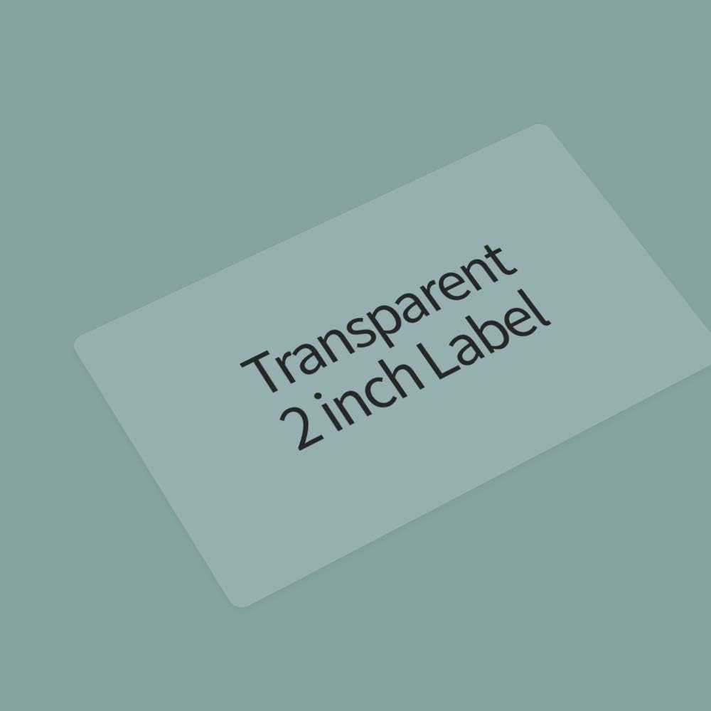 Nemonic Transparent & Waterproof Label Paper Cartridge | 3 x 2 Inch (190 labels)