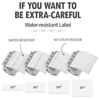 Nemonic Waterproof Label Paper Cartridge | 3 x 4 Inch (95 labels)