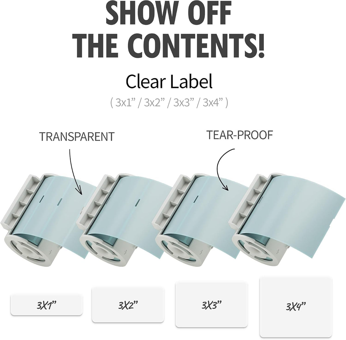 Nemonic Waterproof Label Paper Cartridge | 3 x 2 Inch (190 labels)