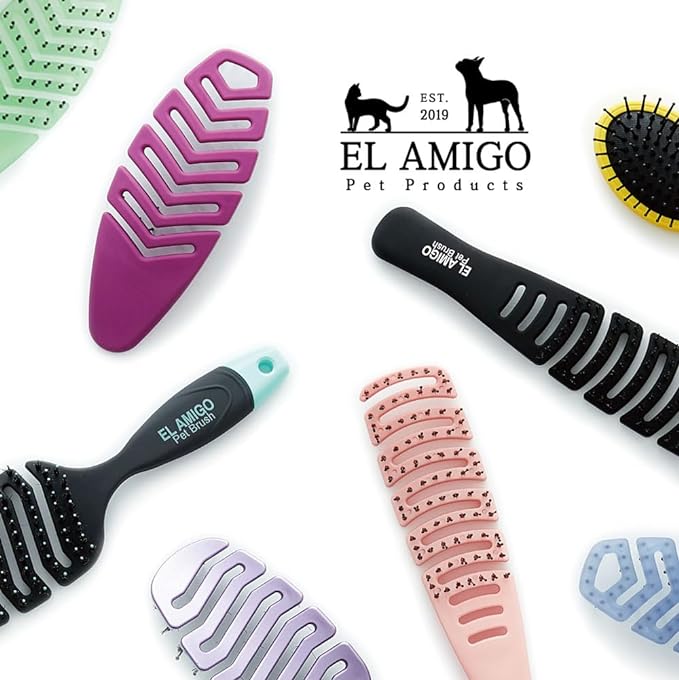 Premium Eco-Friendly Pet Care EL AMIGO Pet Brush - BLUMING