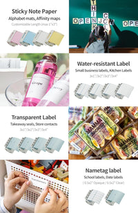 Nemonic Waterproof Label Paper Cartridge | 3 x 2 Inch (190 labels)
