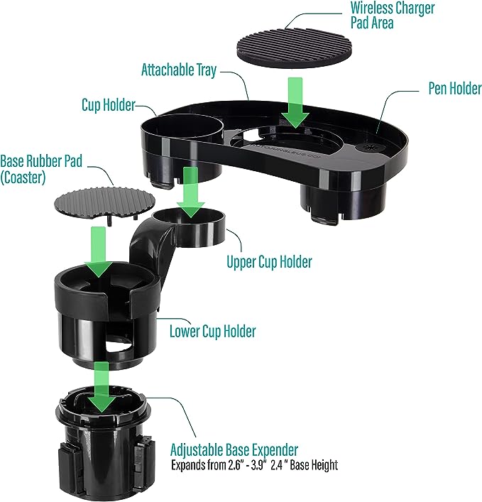 AUTO Jungle Multi Function 2-in-1 Cup Holder with Tray