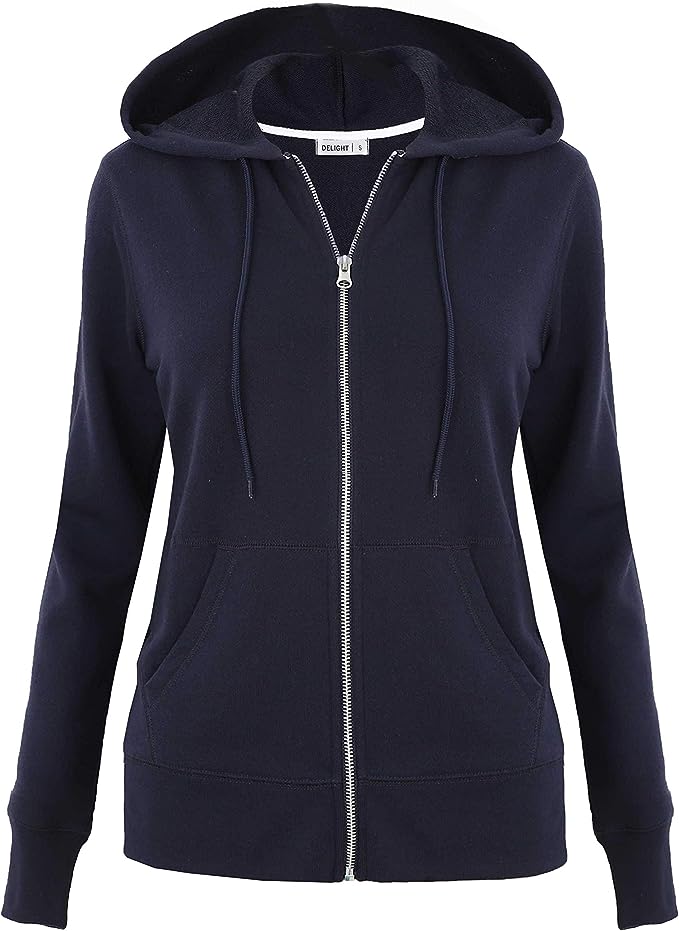 Women's French Terry Regular Fit Zip up Hoodie