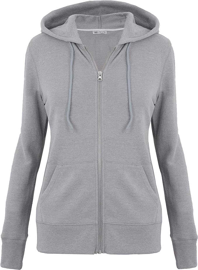 Women's French Terry Regular Fit Zip up Hoodie