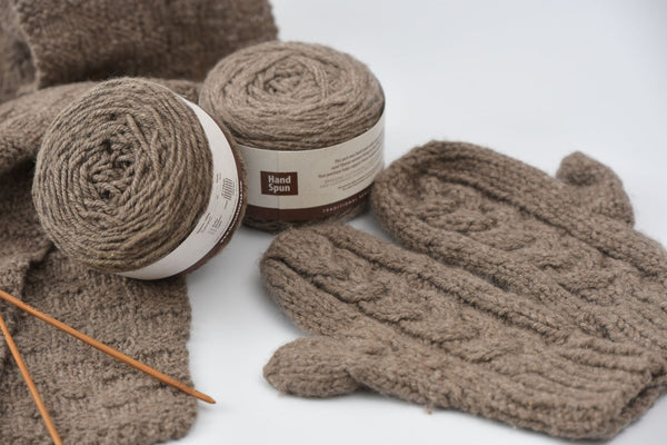 Rocking yak 100% Tibetan Yak yarn Handspun 100g ball