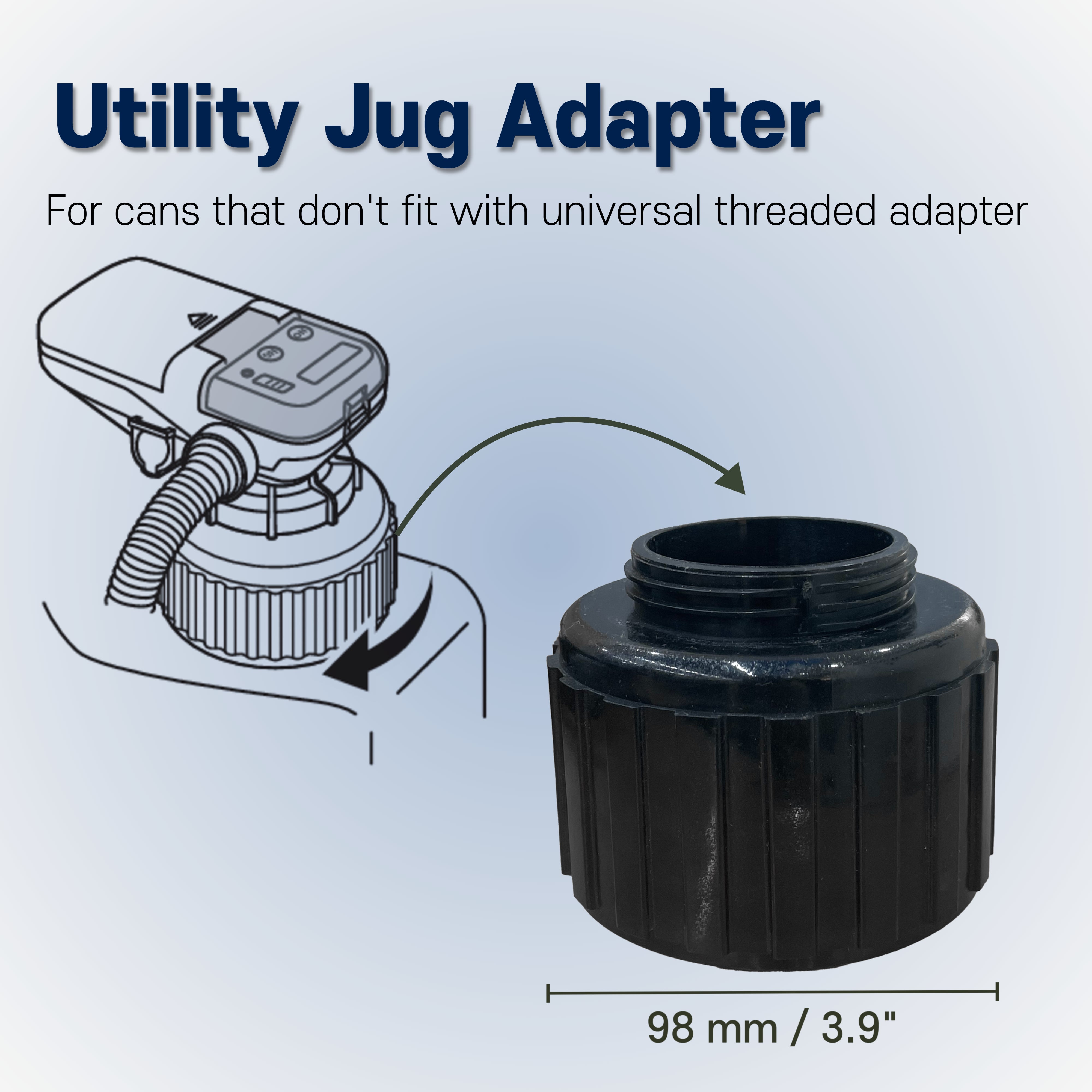 Transfer Pump w/Auto-Stop Overfill Protection for Fuel, Water & More, 2.4 GPM, AA Battery Included, Ergonomic Nozzle, Universal & VP Racing Can Adapters, 51” Hose, PLUS a Manual Siphon